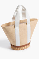 THE GARDNER BASKET- NATURAL/WHITE - Handbags - Sassanova