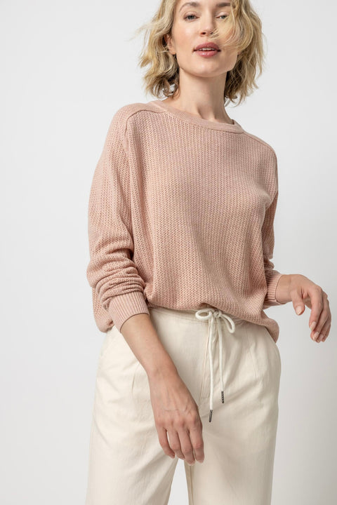 SADDLE SLV PULLOVER SWEATER (PA2445)