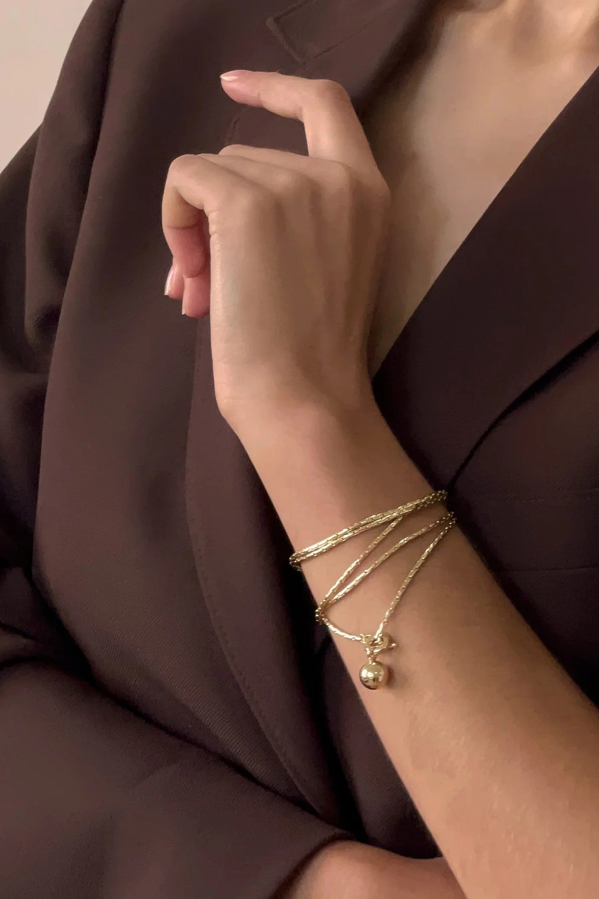 CONSTANCE WRAP CHAIN NECKLACE - Necklaces - Sassanova