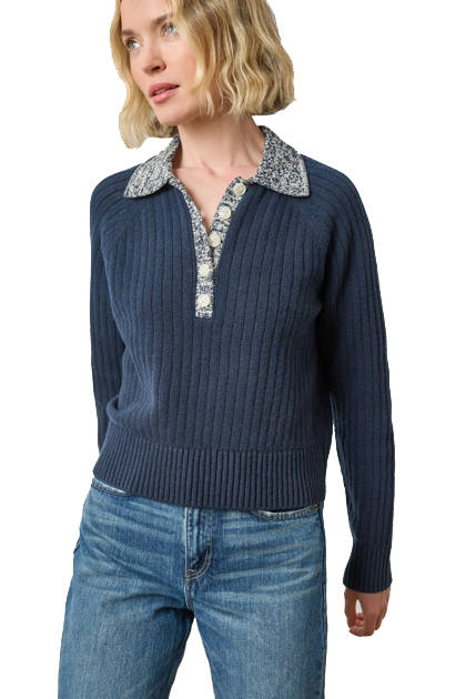 MARLED HENLEY SWEATER (PA3216) - Sassanova