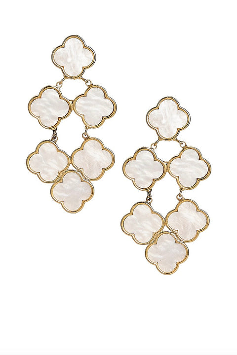 CAMILLA MOP CLOVER EARRINGS