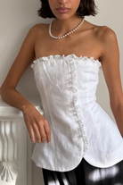 FLORENCE STRAPLESS TOP - Blouses - Sassanova