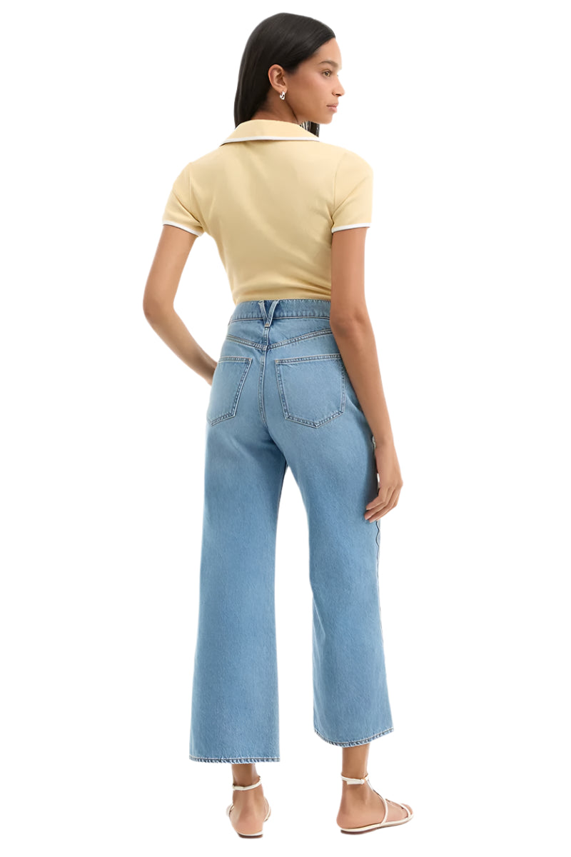 KEARNEY TEE W/CONTRAST PIPING - Blouses - Sassanova