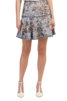FOIL PRINTED TWEED JAXINA SKIRT - Skirts - Sassanova