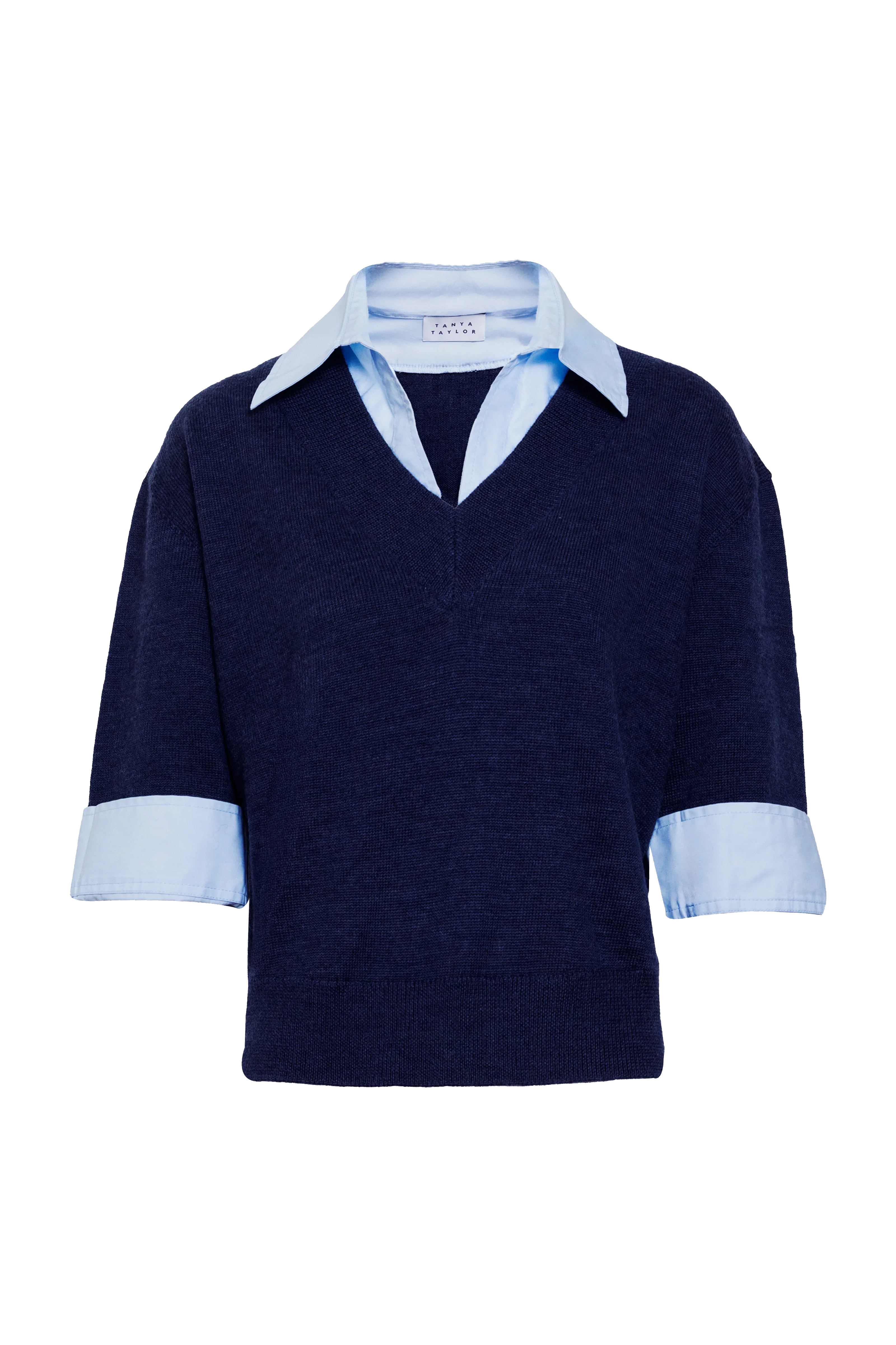 ESME SWEATER COMBO TOP - Sassanova