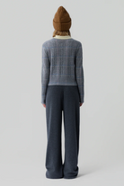 SHRUNKEN CHECK CREW - Sweaters - Sassanova