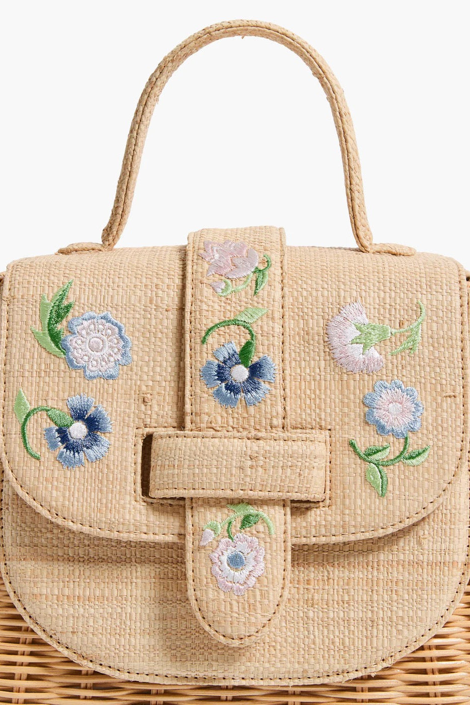 THE LADY BAG FLEUR- NATURAL/PASTEL - Handbags - Sassanova
