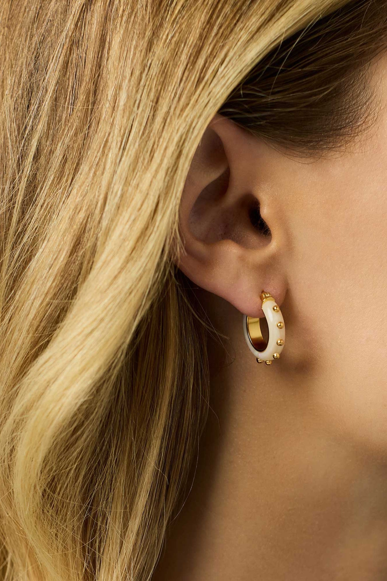 COLETTE 2 IN 1 EARRING- ALABASTER - Earrings - Sassanova