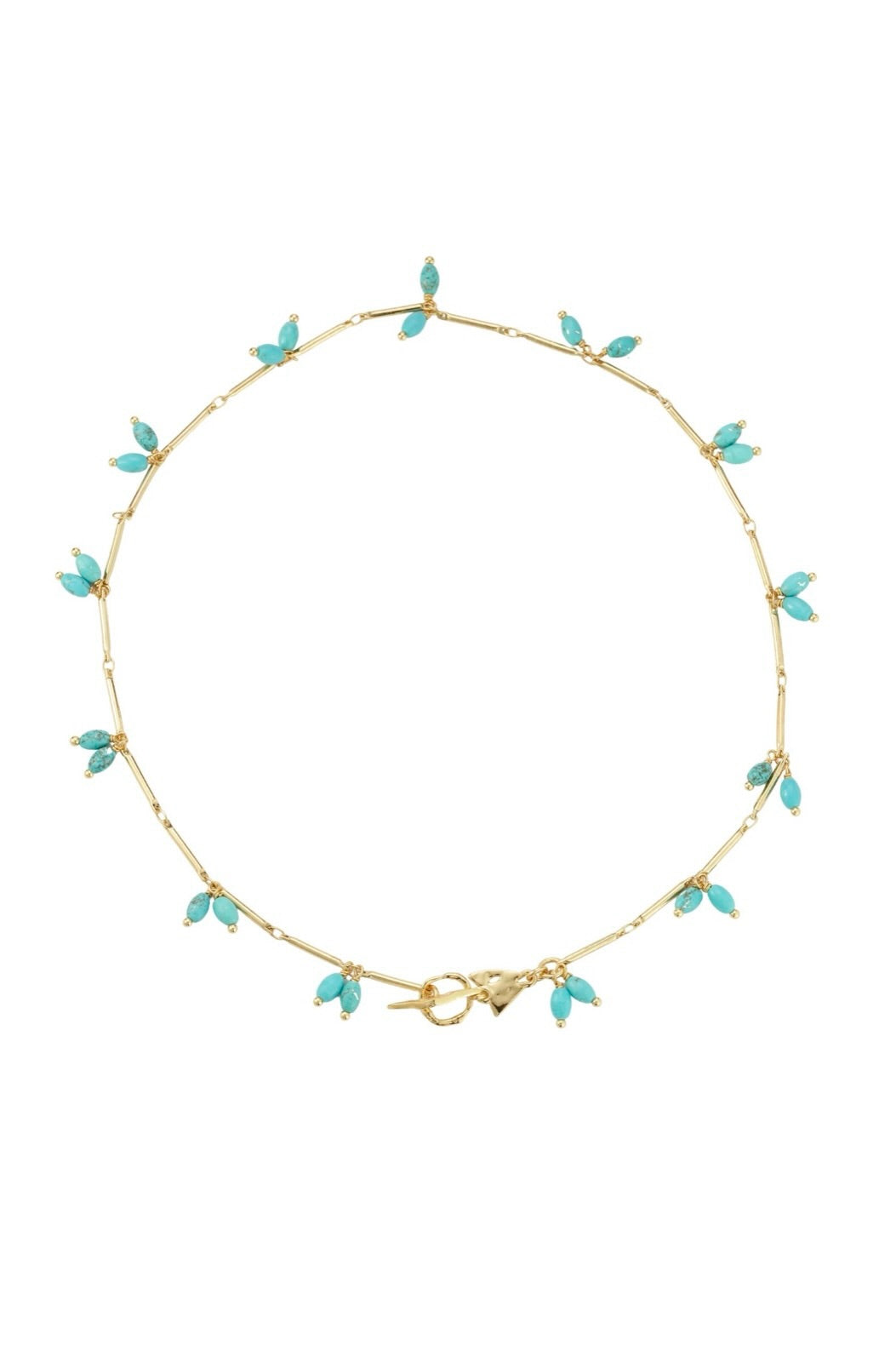 ARIANNA NECKLACE- TURQ/GLD
sassanova