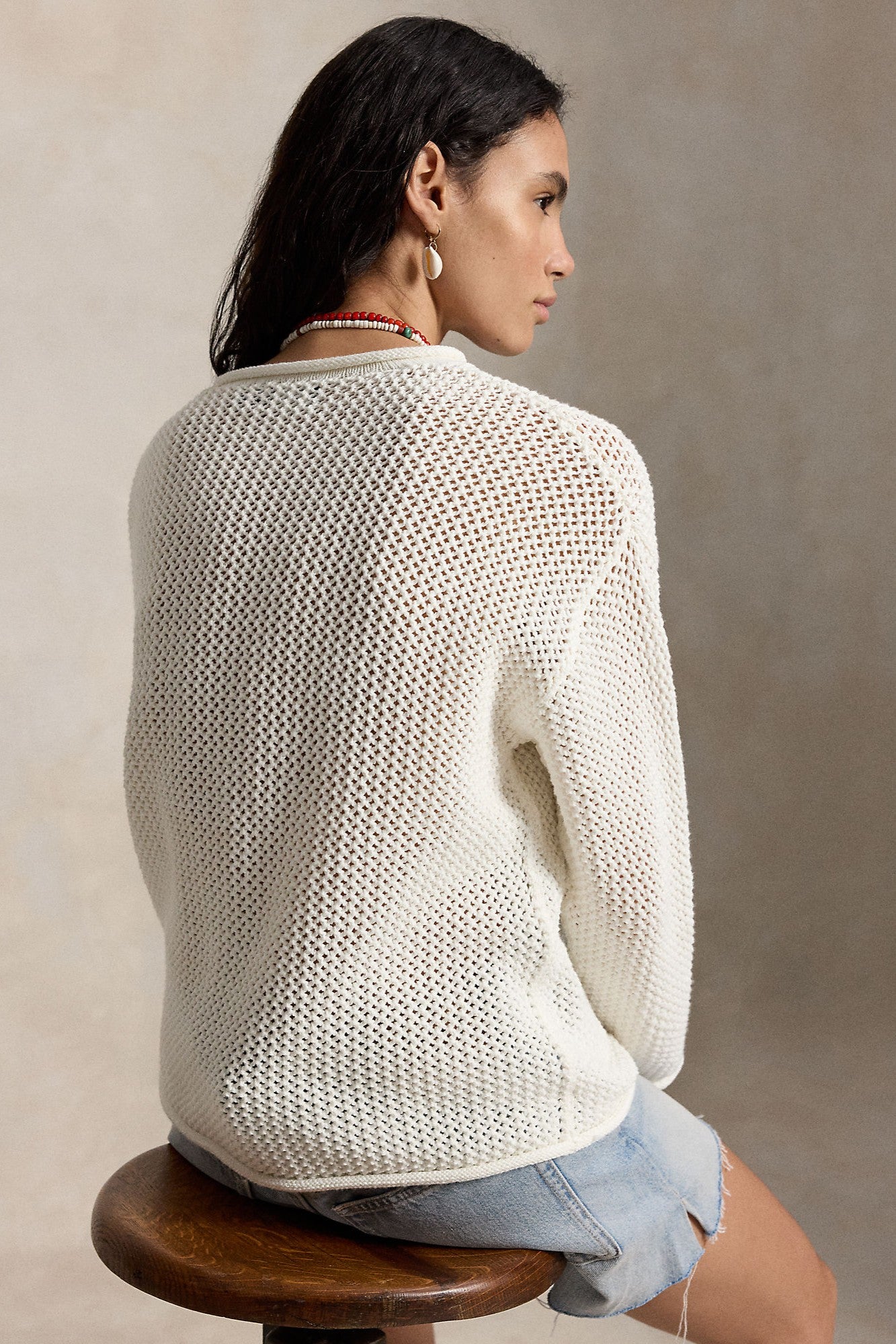 TONAL FLAG LONG SLEEVE PULLOVER - Sweaters - Sassanova