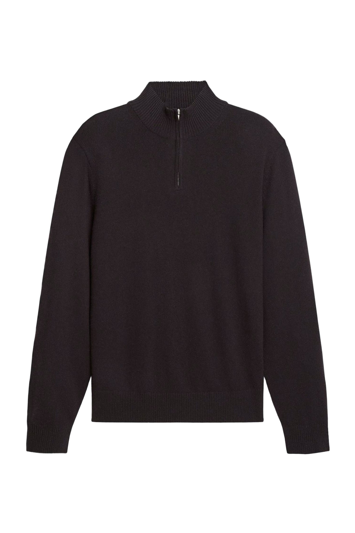 HILLES 1/4 ZIP CASHMERE SWEATER-novaman