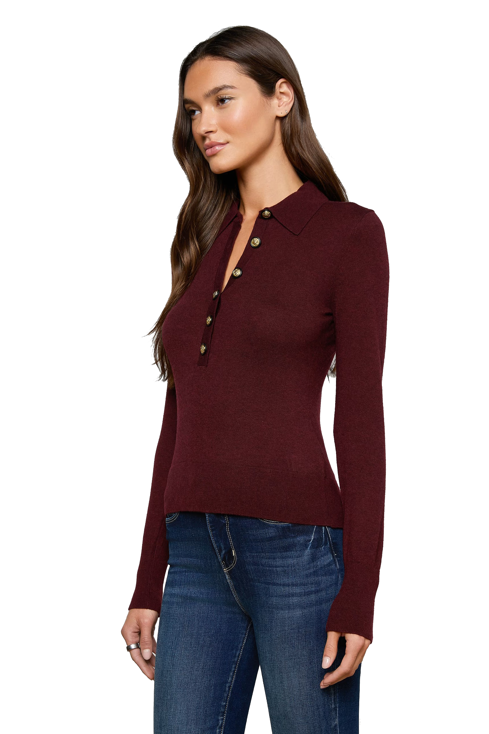 STERLING COLLARED SWEATER - Sweaters - Sassanova