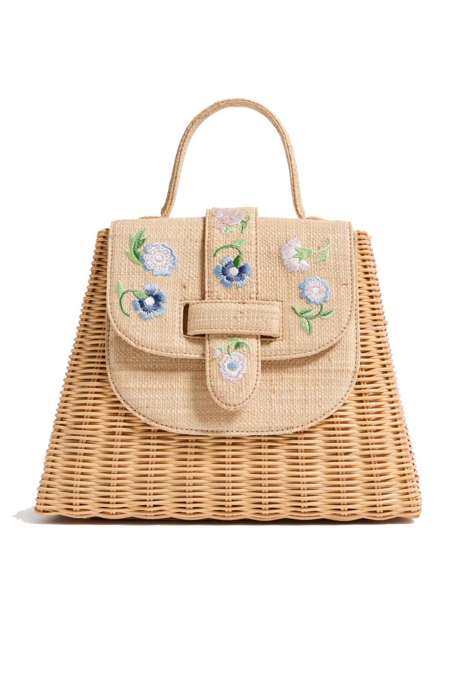 THE LADY BAG FLEUR- NATURAL/PASTEL - Handbags - Sassanova