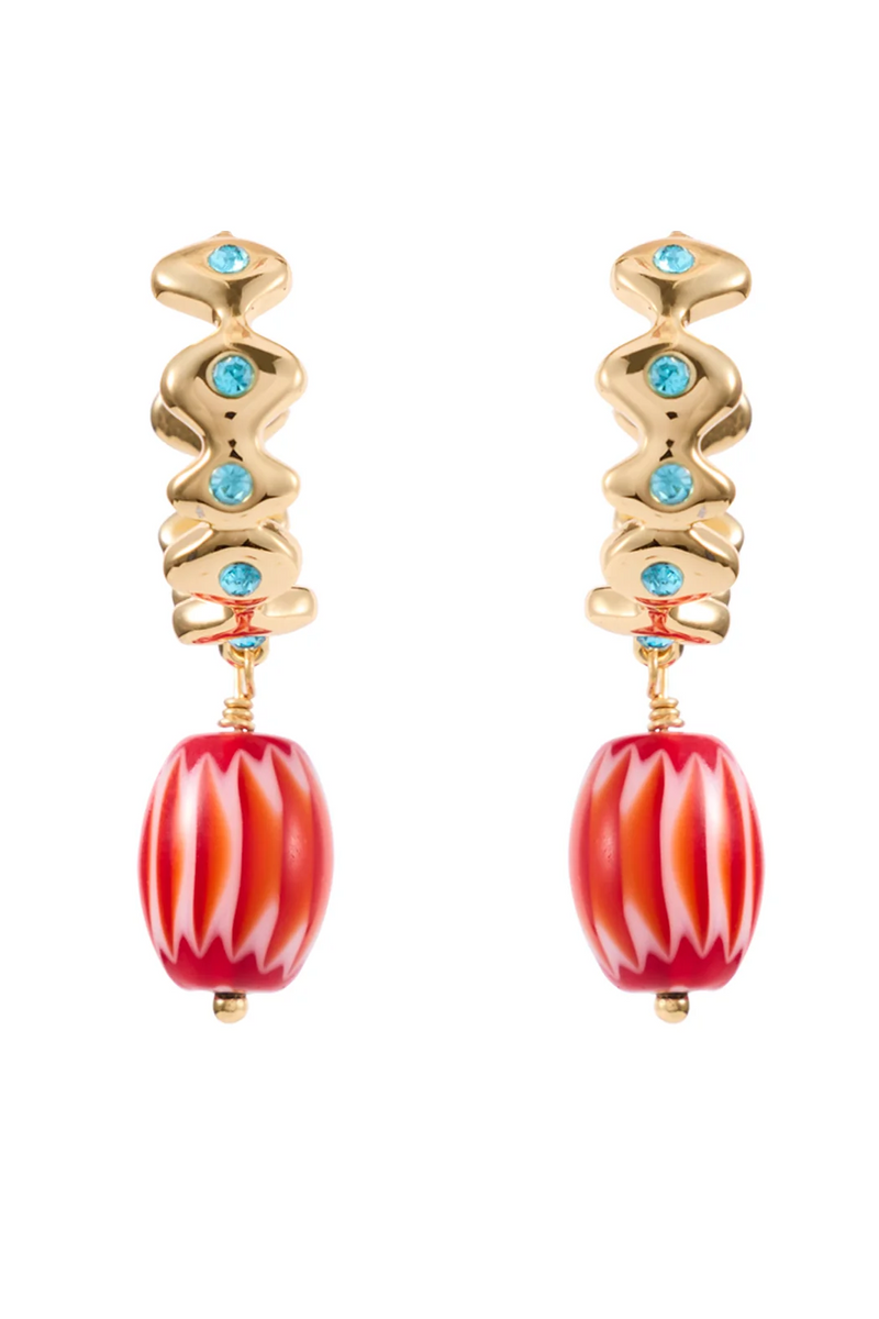 MIRANDA HOOPS- GOLD MULTI