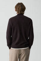 HILLES 1/4 ZIP CASHMERE SWEATER-novaman