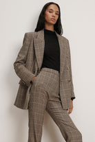 Rhys dickey jacket in black multi houndstooth-sassanova