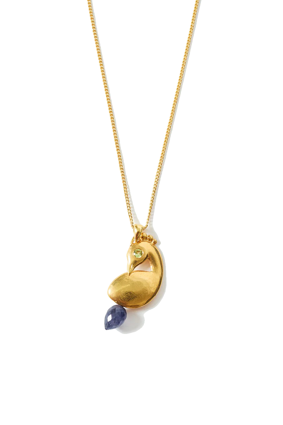 PEACOCK NECKLACE- IOLITE - Necklaces - Sassanova