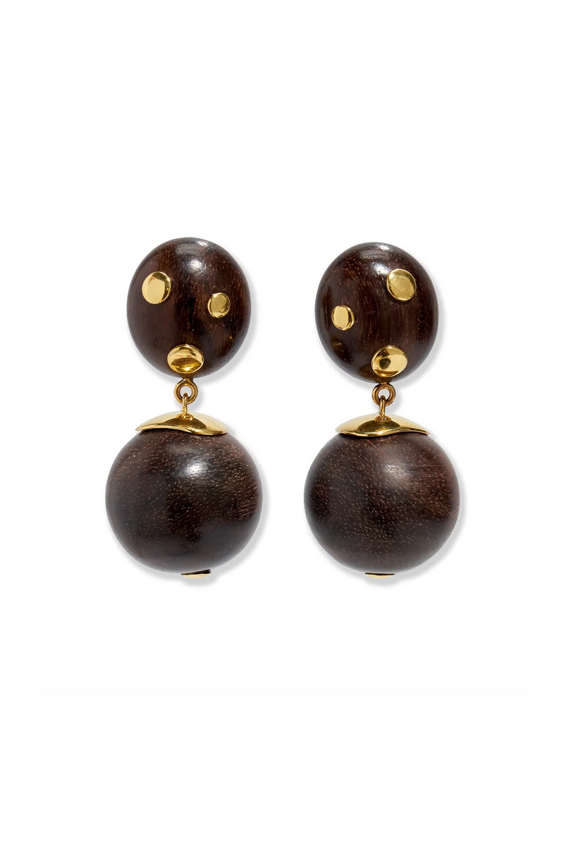 NOPALES EARRINGS- ACACIA BRWN