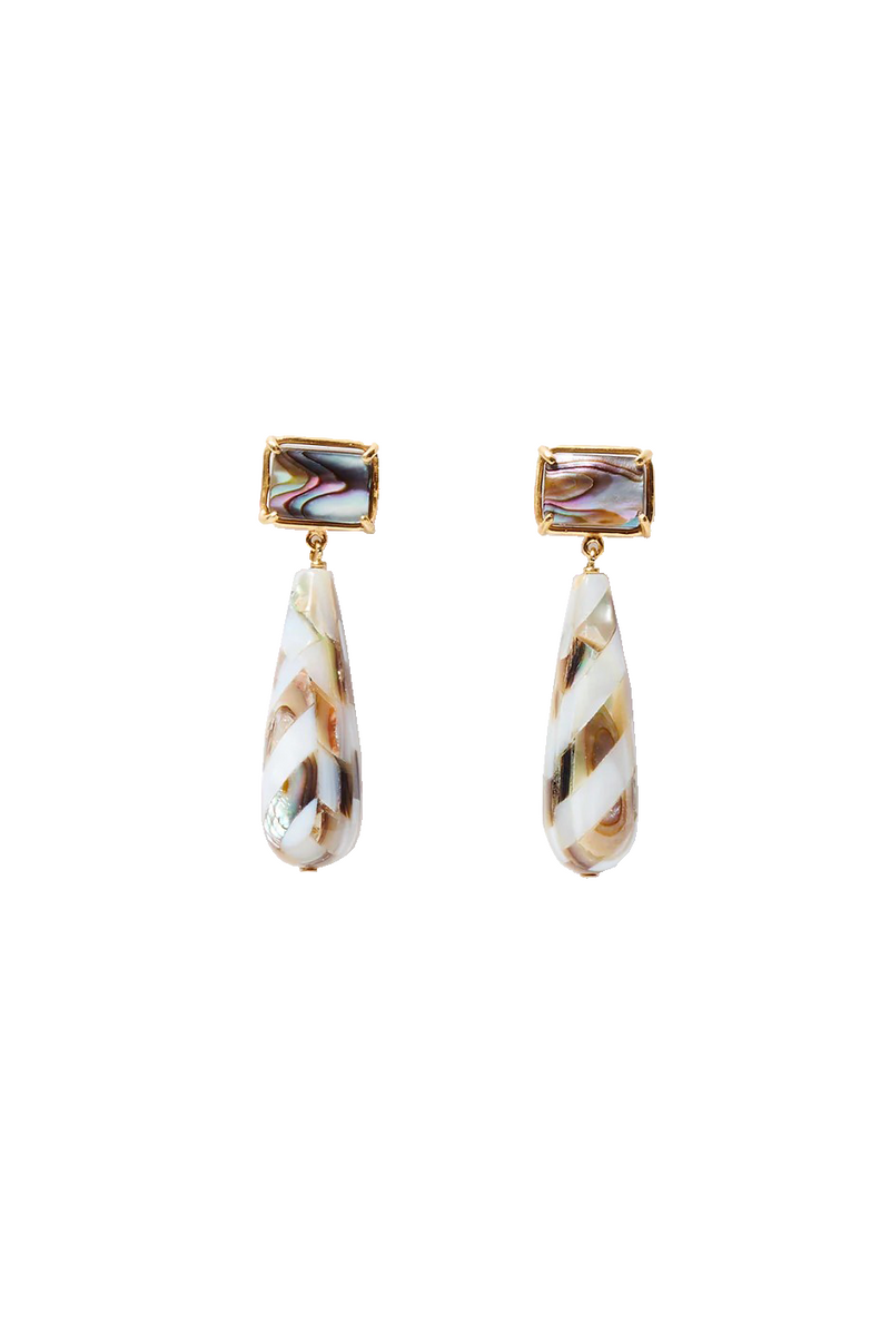 BALTHAZAR DROP EARRINGS- ABALONE