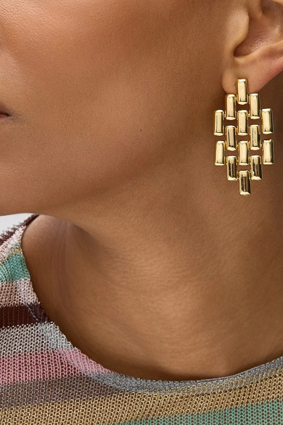 ELEANOR EARRINGS- GLD - Sassanova