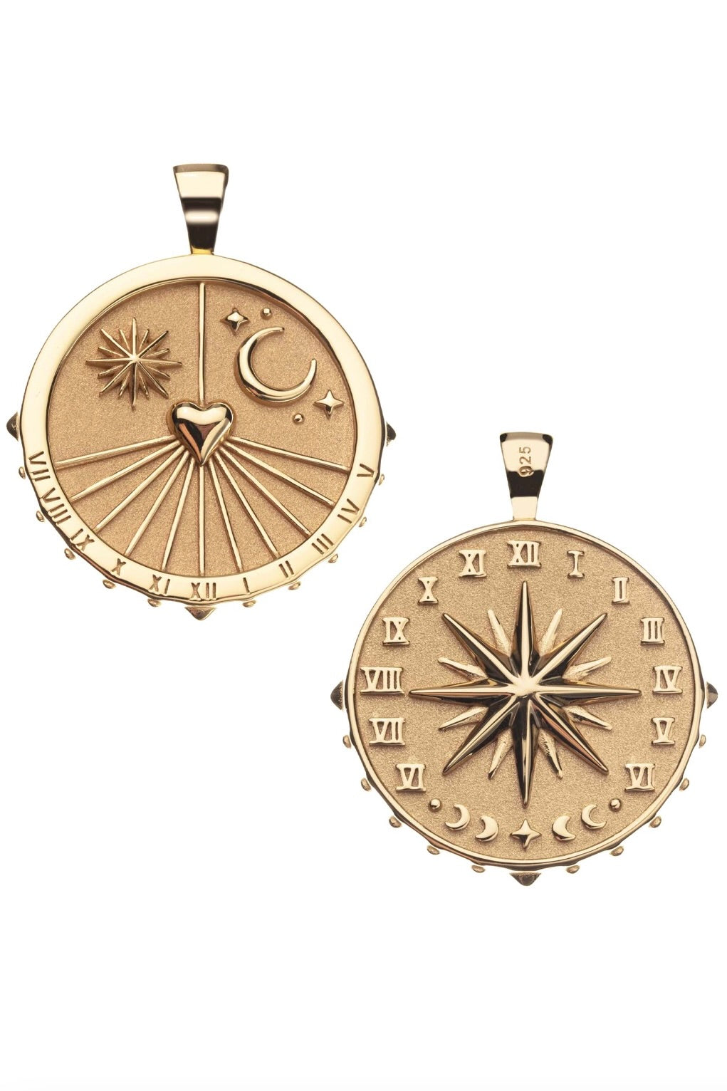 FOREVER SUNDIAL NECKLACE- DRAWN LINK CHAIN - Necklaces - Sassanova