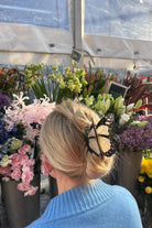 HAND PAINTED WHITE MONARCH BUTTERFLY HAIR CLIP - sassanova