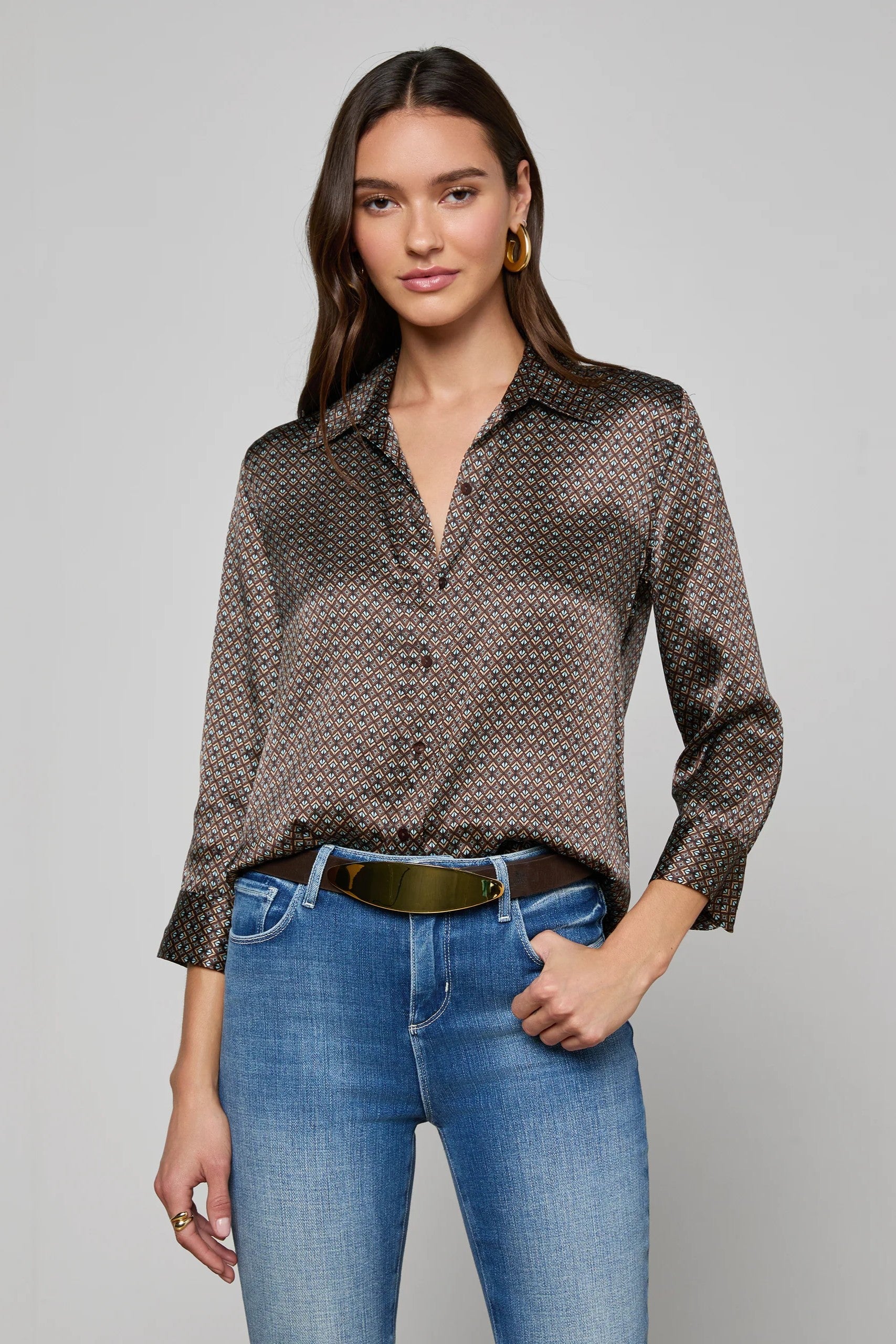 DANI 3/4 SLV BLOUSE - Blouses - Sassanova