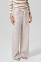 BRYNN DRAWSTRING LINEN TROUSER - Pants - Sassanova