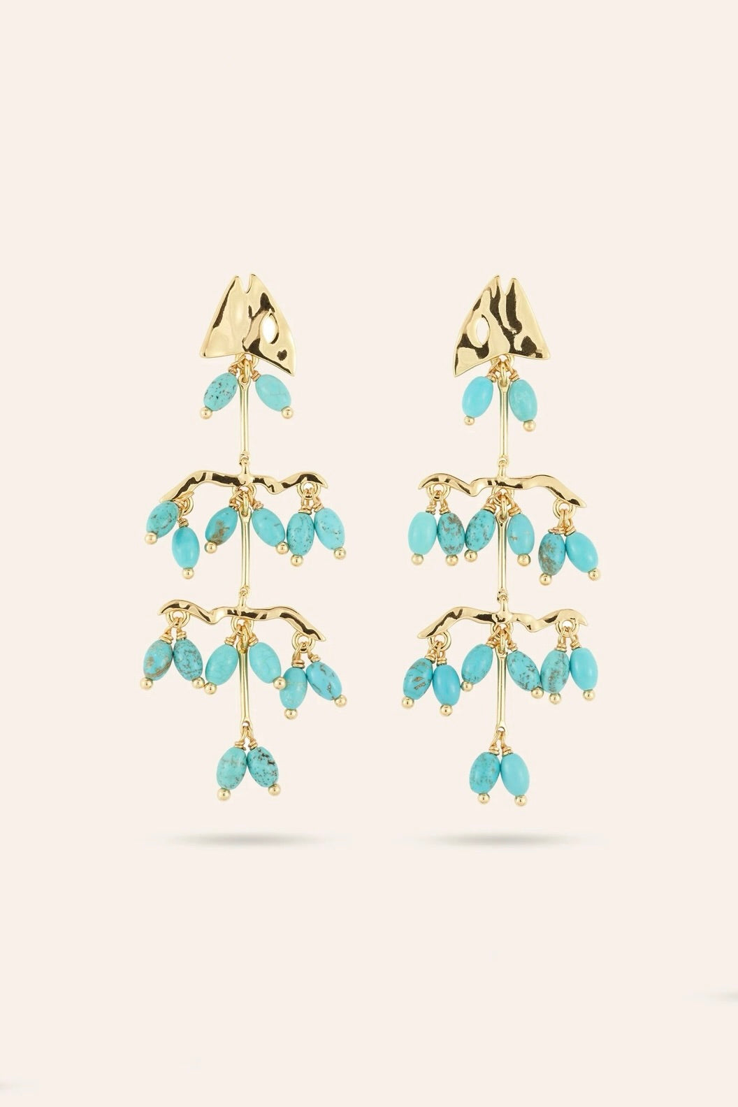 ARIANNA EARRINGS- TURQ/GLD
sassanova