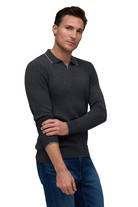 DROP NEEDLE JOHNNY COLLAR SWEATER - Sweater - Novaman