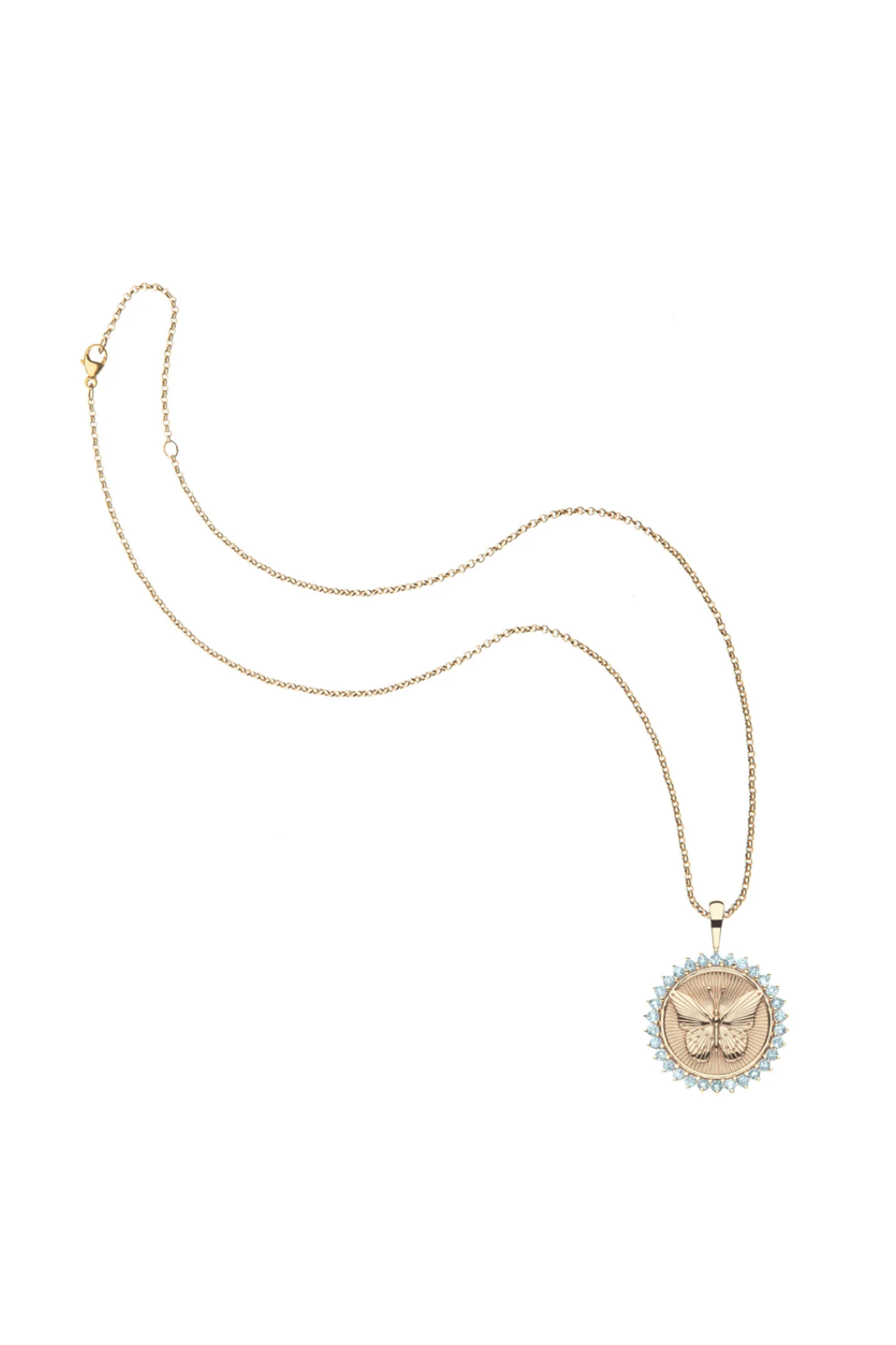 FREE PETITE EMBELLISHED COIN NECKLACE- CLASSIC ROLO - Necklaces - Sassanova