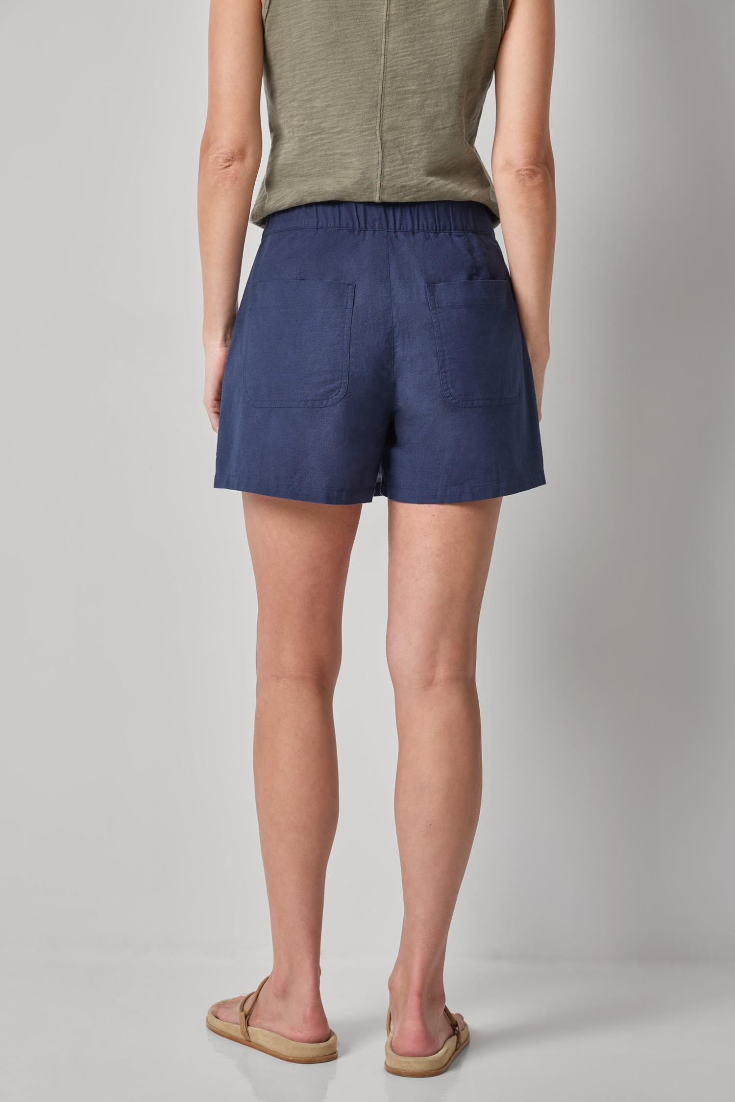 LINEN BLEND SKORT - Skirts - Sassanova