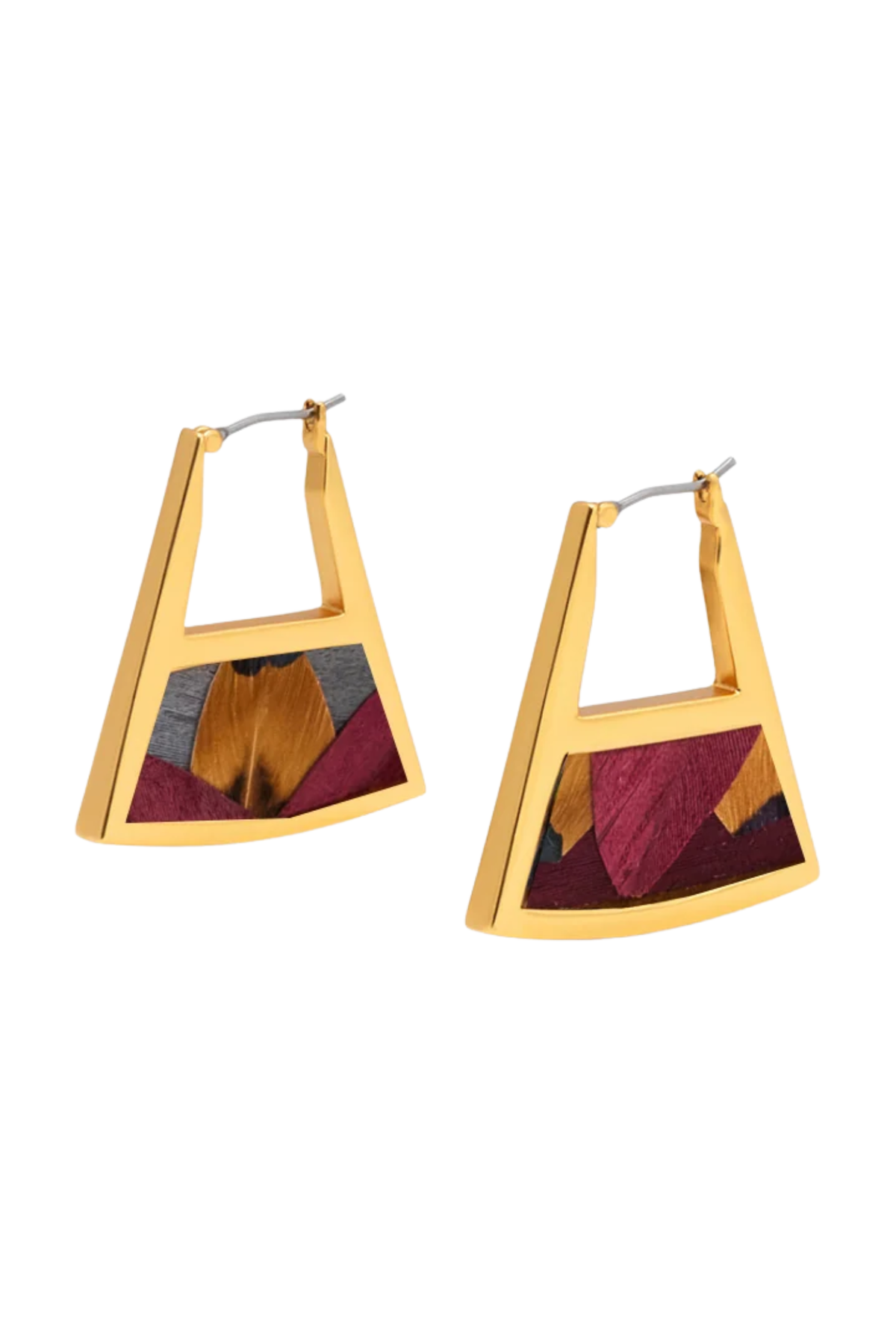 CHARLOTTE TRIANGLE HOOP EARRING Sassanova
