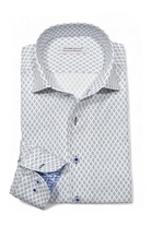 LONG SLEEVE DIAMOND DRESS SHIRT - Long Sleeved Shirts - Novaman