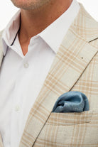 ROOST SILK POCKET SQUARE BLUE - Pocket Squares - Novaman