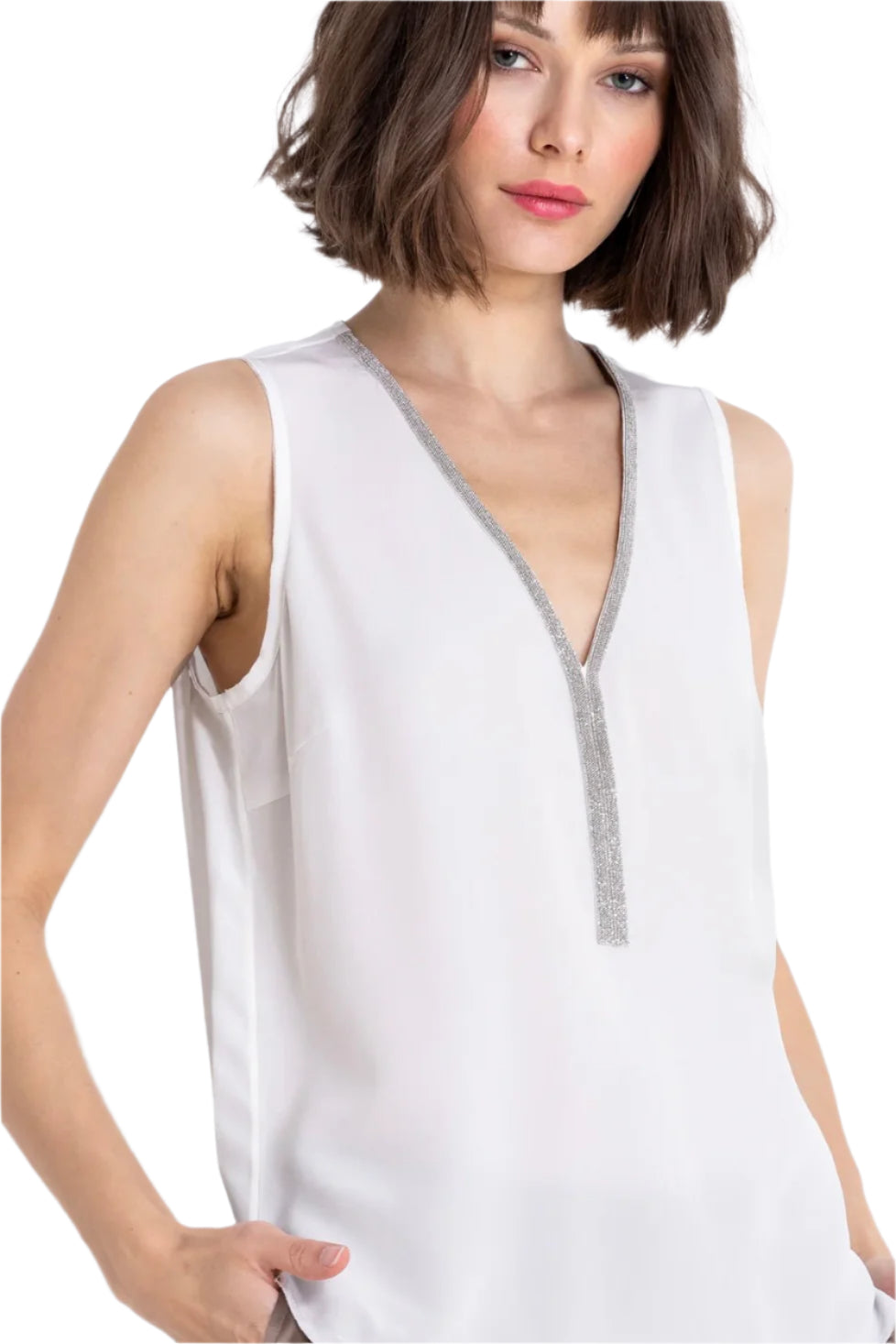 GO OFF THE CHAIN SHELL - Blouses - Sassanova