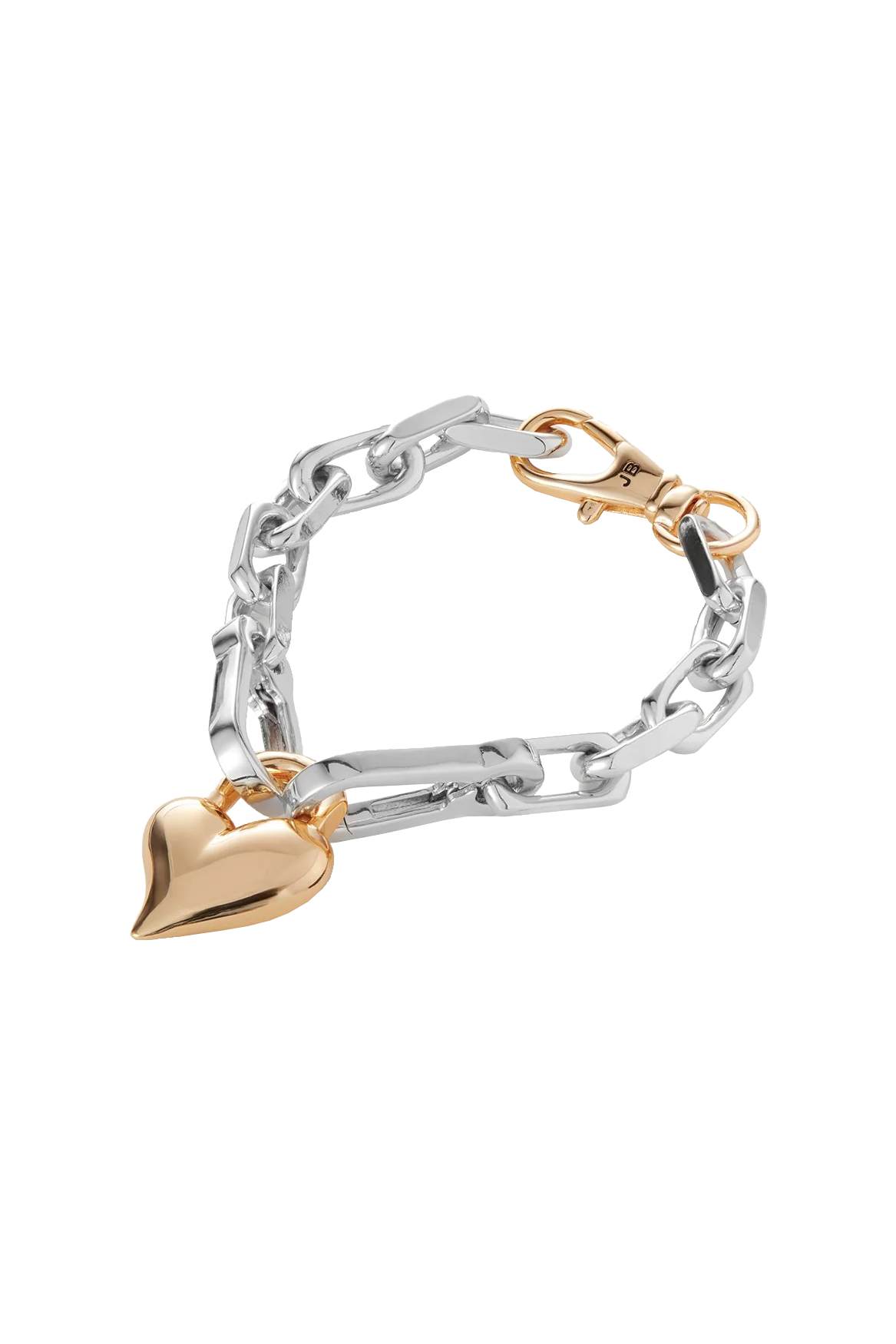 PADLOCK HEART CHAIN BRACELET - Bracelets - Sassanova