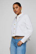 COSETTE CROP HI LOW SHIRT - Blouses - Sassanova