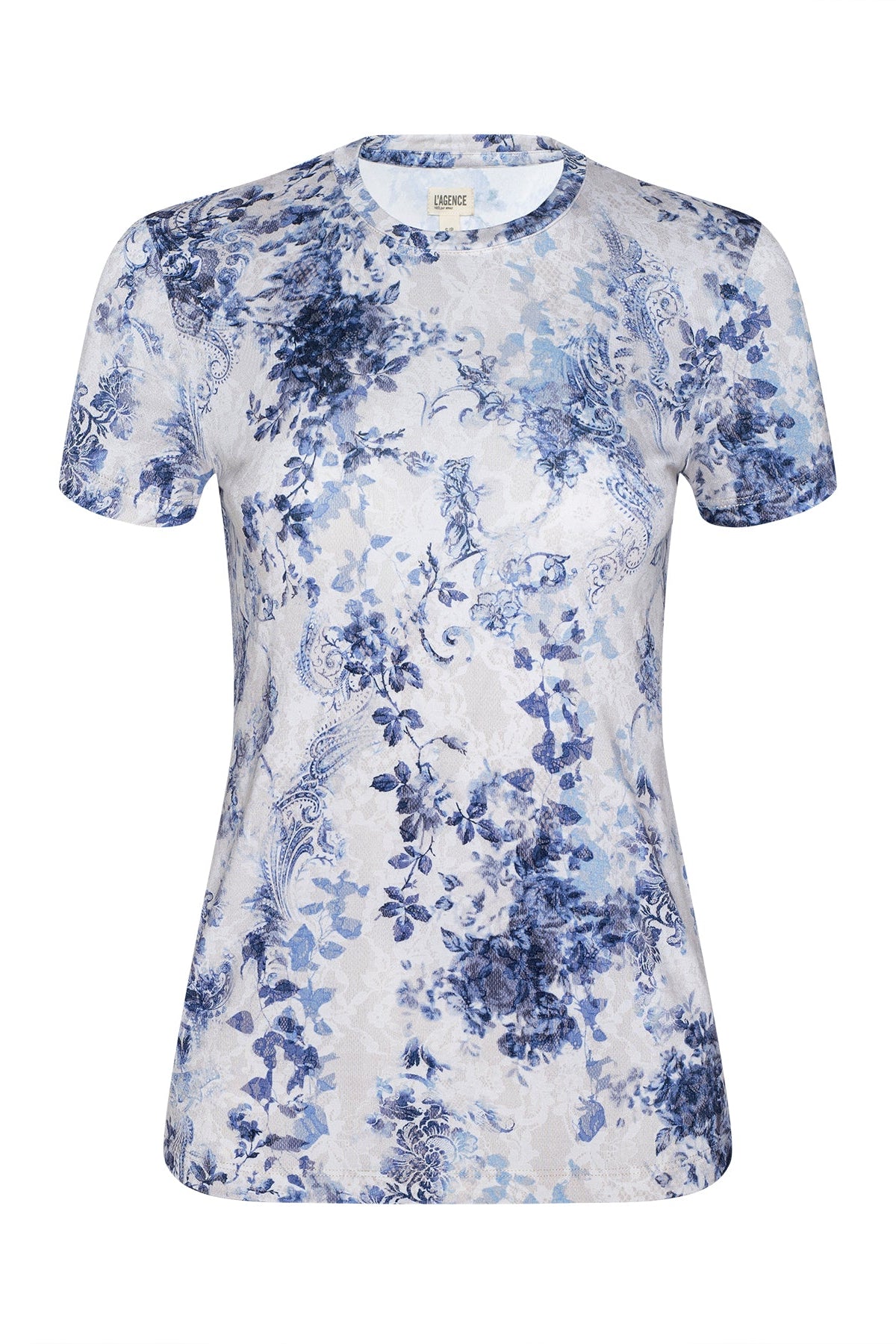 RESSI SHORT SLEEVE LACE PAISLEY TEE - T-shirts - Sassanova