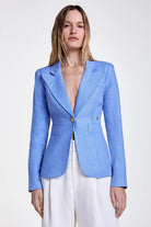 LINEN CLASSIC DUCHESS BLAZER - Jackets - Sassanova