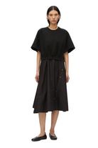 SHORT SLEEVE FRENCH TERRY COMBO DRESS Sassanova