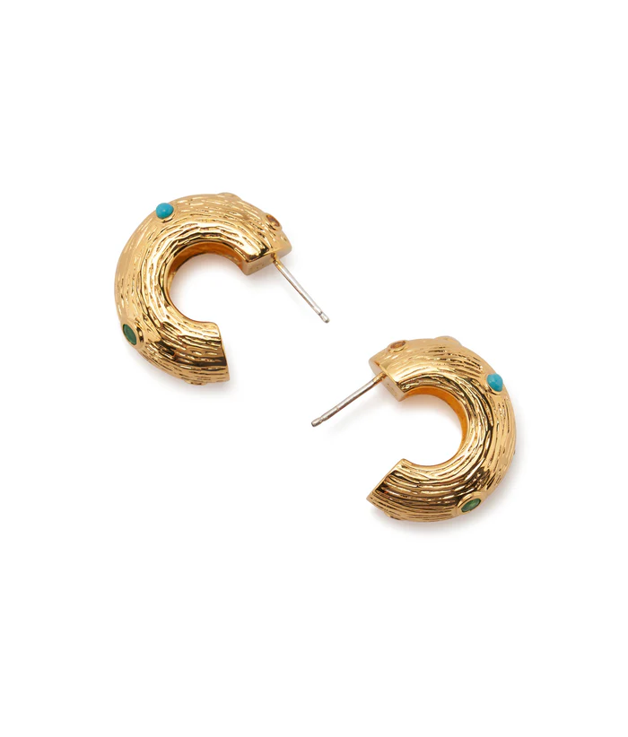 KAHLO HOOPS- GLD - Earrings - Sassanova