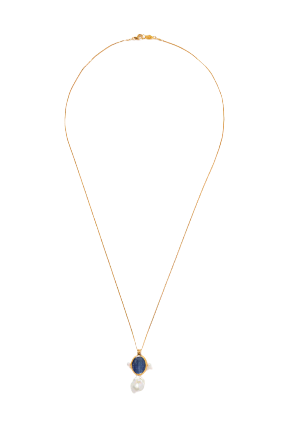 BEZEL KYANITE & PEARL NECKLACE (NG-15282)
sassanova