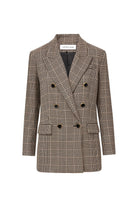 Rhys dickey jacket in black multi houndstooth-sassanova