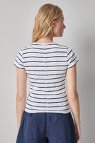 STRIPED SHORT SLEEVE TEE - T-shirts - Sassanova