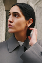 MINI WOVEN SQUARE EARRINGS - Earrings - Sassanova