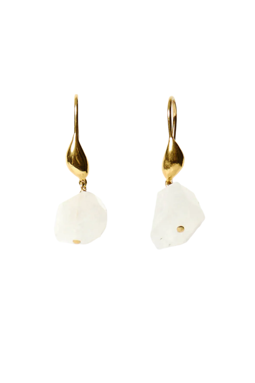 HAND CUT NUGGET DROP EARRINGS (EG-5871)-Sassanova