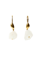 HAND CUT NUGGET DROP EARRINGS (EG-5871)-Sassanova