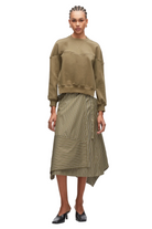 LONG SLEEVE FRENCH TERRY SWEATSHIRT W/POPLIN Sassanova