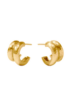 HAVANA DOUBLE HOOP- GOLD - Earrings - Sassanova